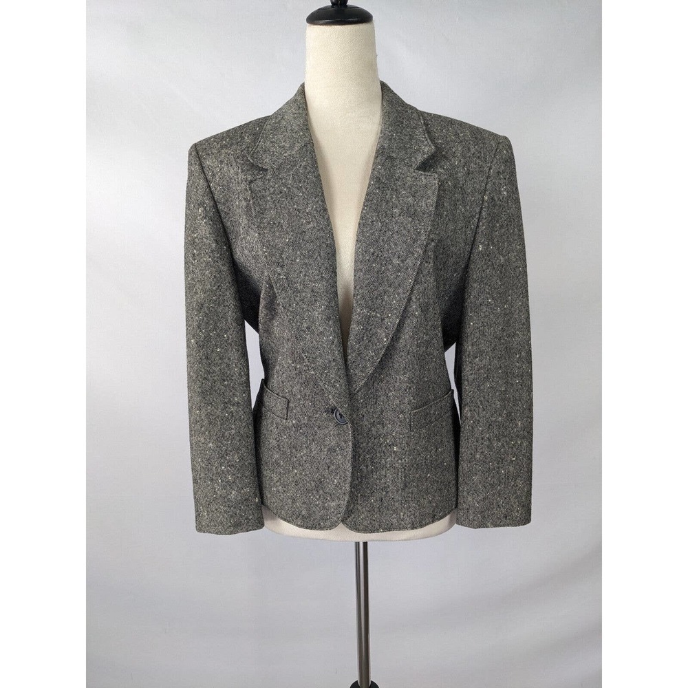 Pendleton Gray Tweed Blazer Jacket